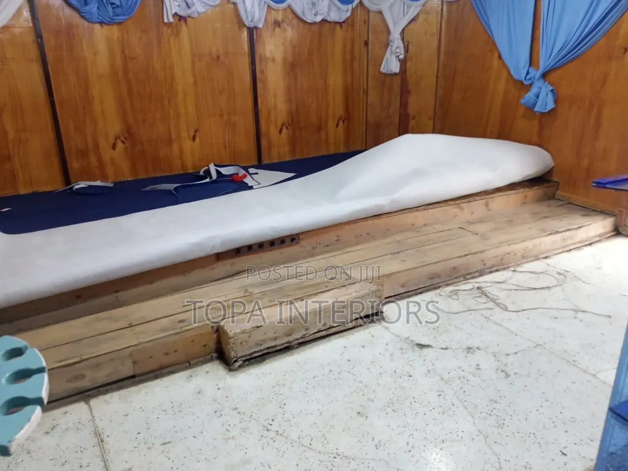 Beautiful Navy Blue Church Altar Wall to Wall Floor Carpets
