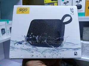 QCY SP2 Portable Bluetooth Speaker in Black.
