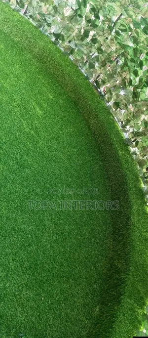 Curved Balcony Artificial Floor Grass Carpets Installation