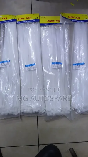 White Cable Tie Wraps 8 × 450 Mm