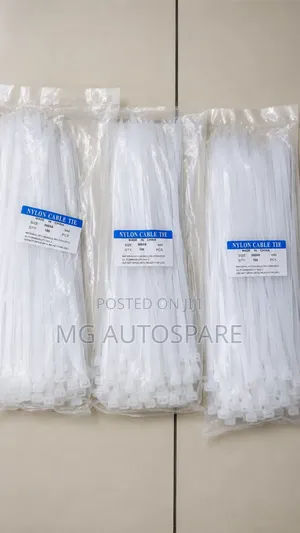 White Cable Tie Wraps 8 × 300 Mm