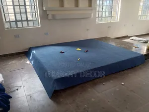 Floor Red and Blue Wall to Wall Carpets