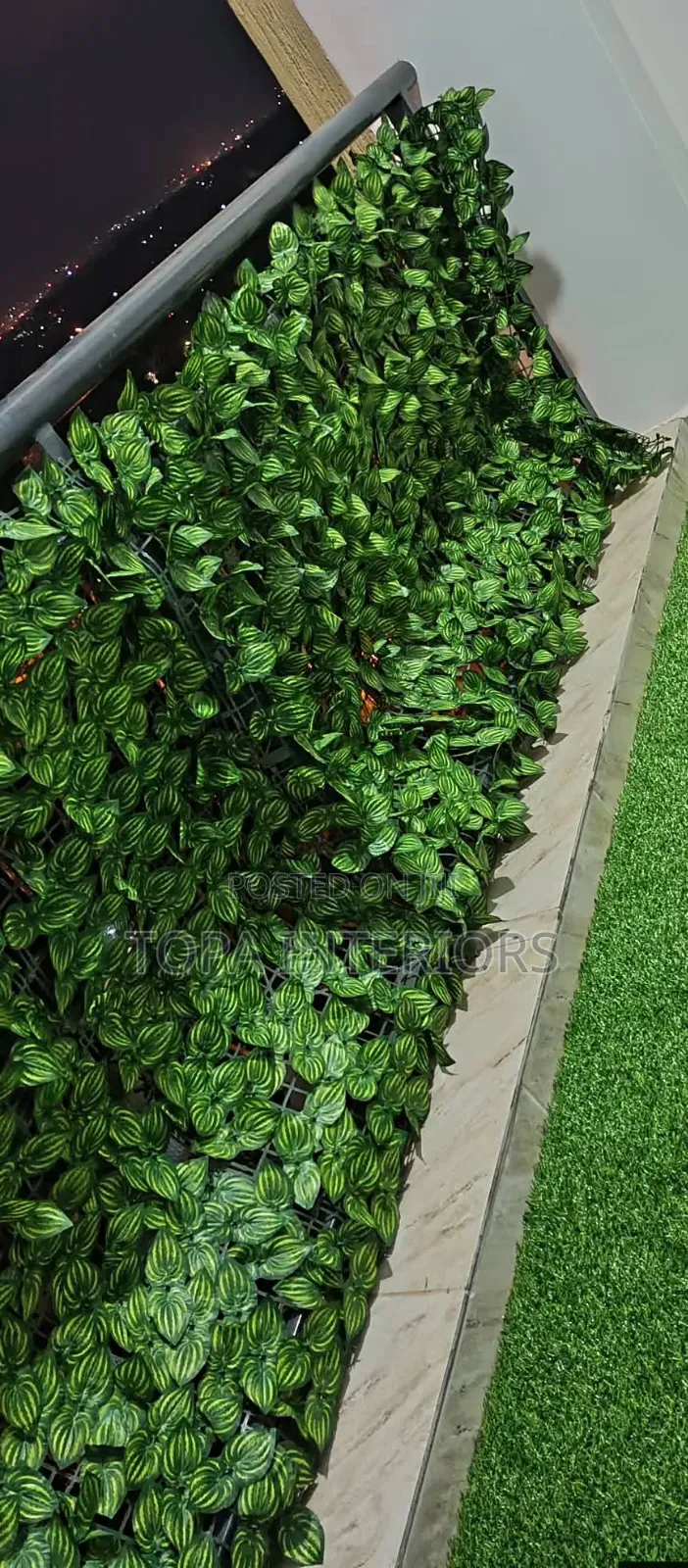 Beautiful Watermelon Shade Artificial Balcony Privacy Fence PLSNTS