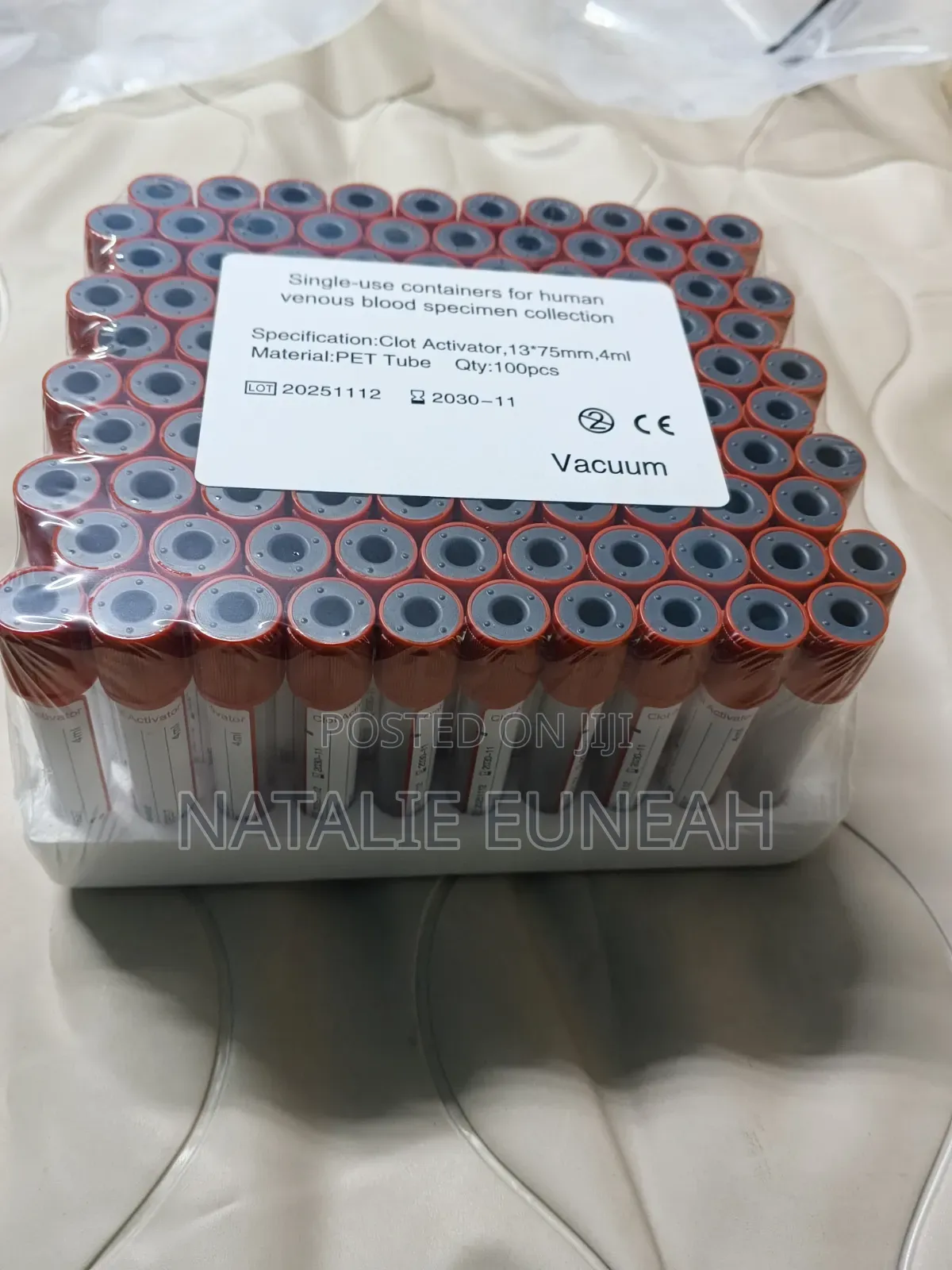 Red Top Vacutainers 100s