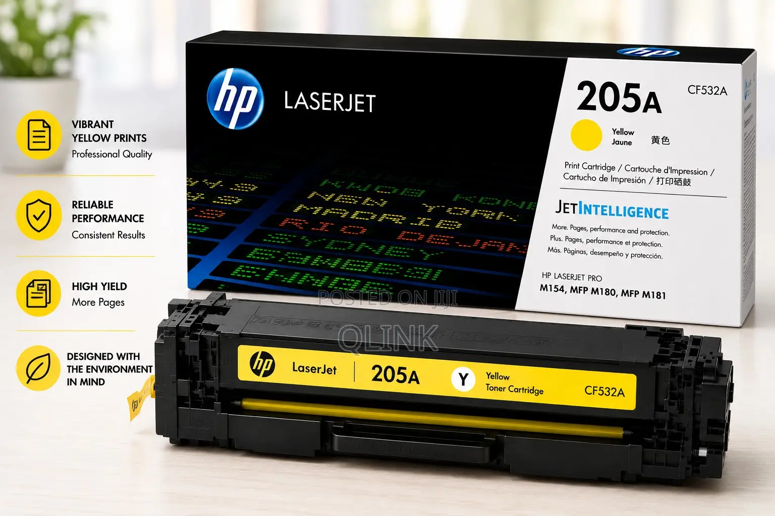 HP 205A Yellow Original LaserJet Toner Cartridge - CF532A