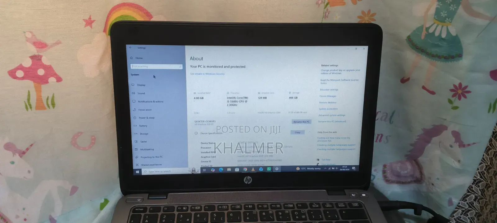 Laptop HP EliteBook 820 G3 4GB Intel Core i5 SSHD+SSD 512GB