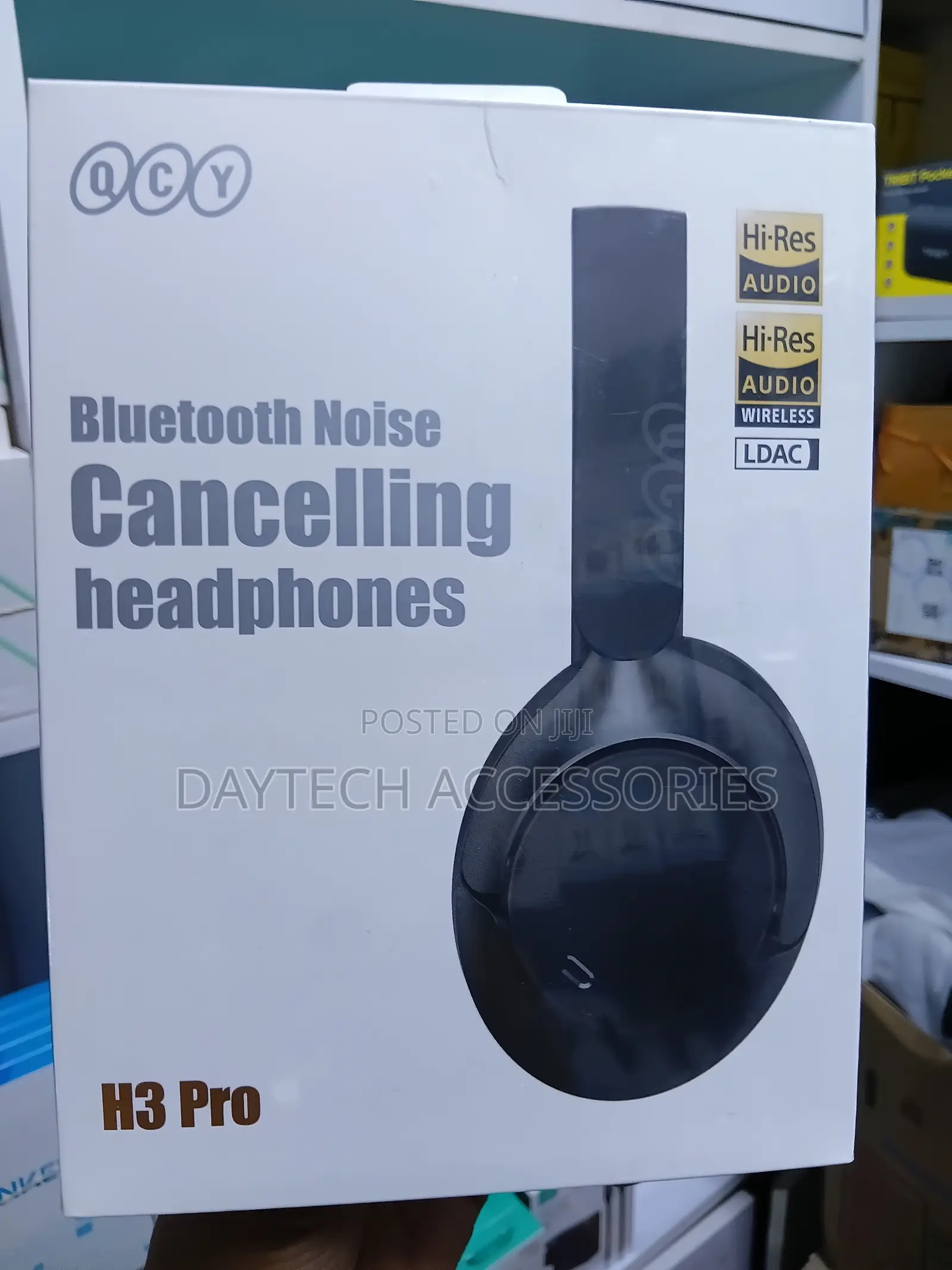 The QCY H3 Pro Wireless Bluetooth Over-Ear Headphones.