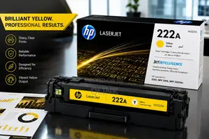 HP 222A Yellow Original LaserJet Toner Cartridge - W2222A