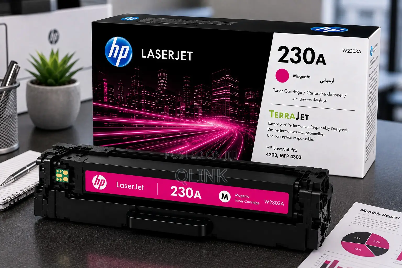 HP 230A Magenta Original LaserJet Toner Cartridge - W2303A