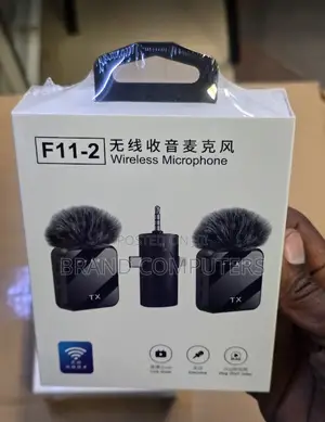 F11-2 3-in-1 Dual Wireless Microphone for iPhone, Type C Phones