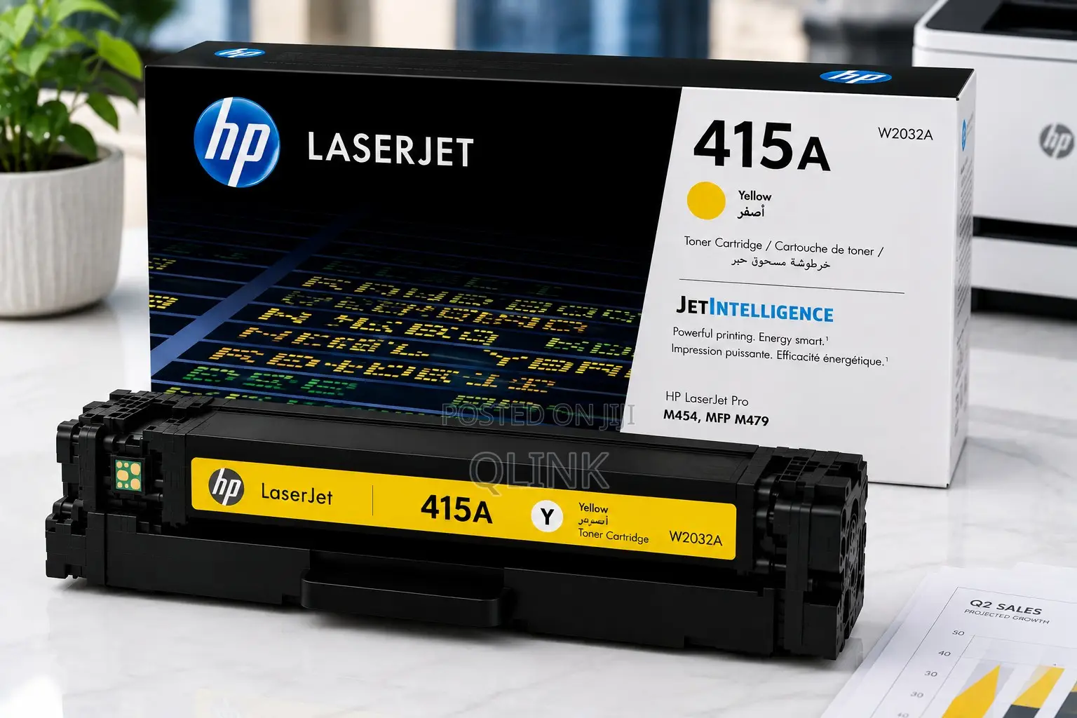 HP 415A Yellow Original LaserJet Toner Cartridge - W2032A