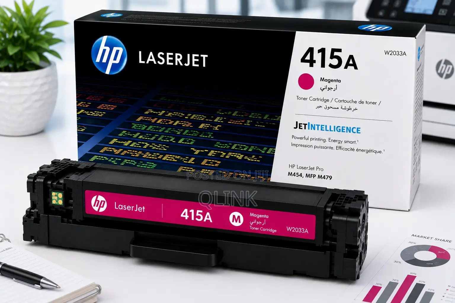 HP 415A Magenta Original LaserJet Toner Cartridge - W2033A