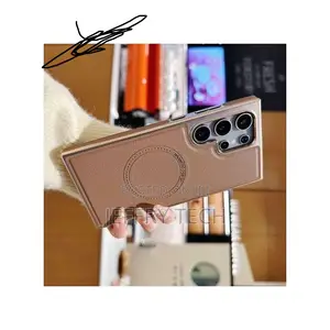 Magnetic Leather Case With MagSafe for Samsung Galaxy S25 Ultra - Ultr