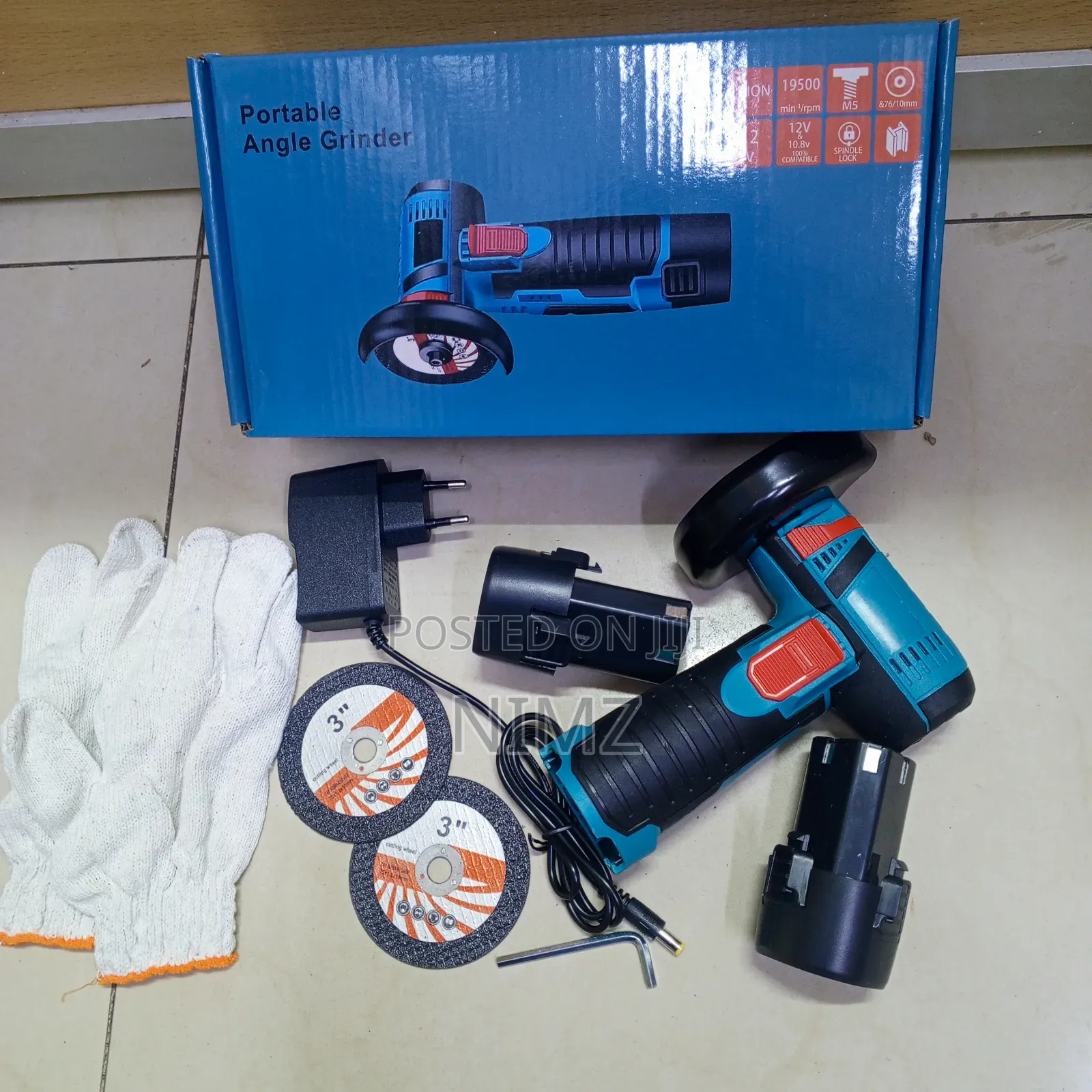 3" Portable Cordless Angle Grinder