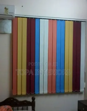 Mixed Colour Vertical Office Curtain Stripes