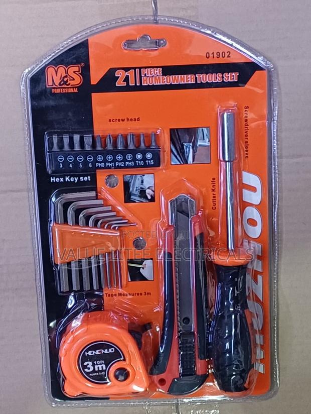 Screwdriver Set With 3 Meter Tape, and Allan Key Set