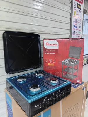 Ramtons Gas Cooker 4gas Burner With Stand and Shelves