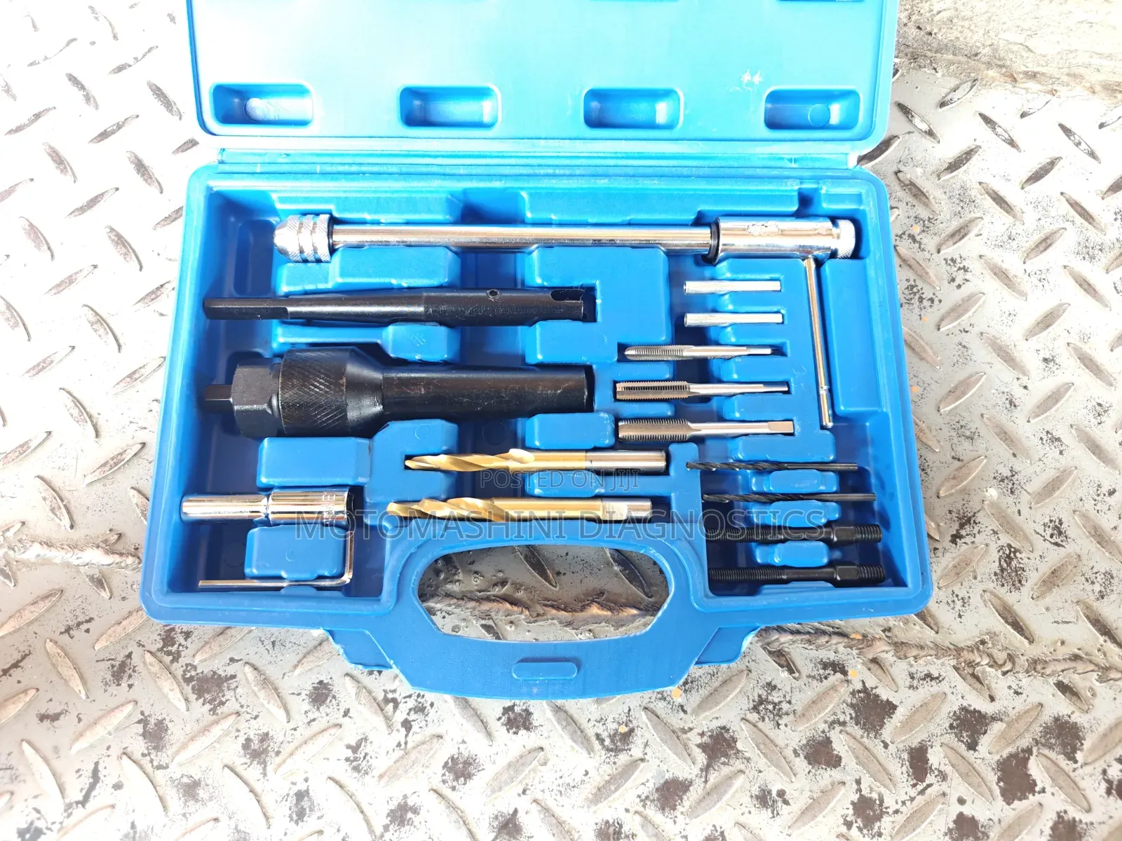 16 Piece Damaged Engine Heater Glow Plug Removal Tool Kit