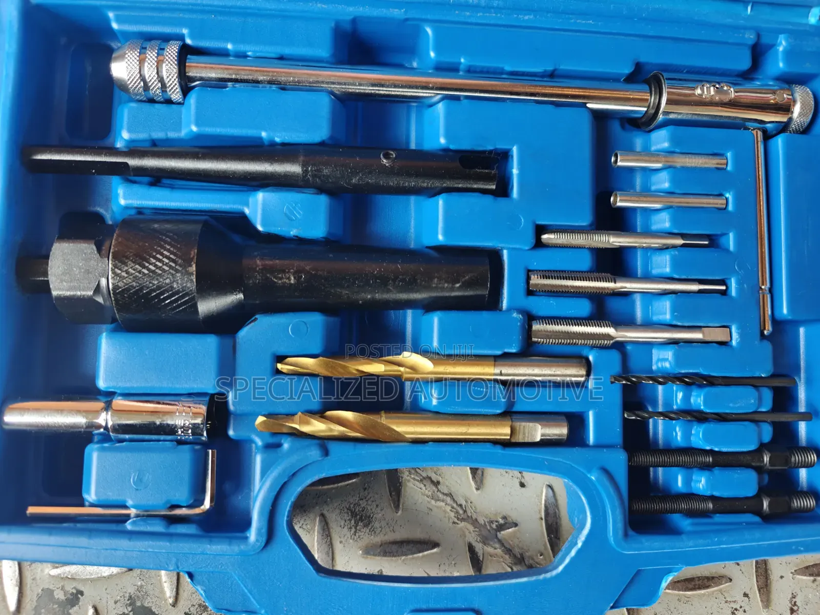 16 Piece Damaged Engine Heater Glow Plug Removal Tool Kit