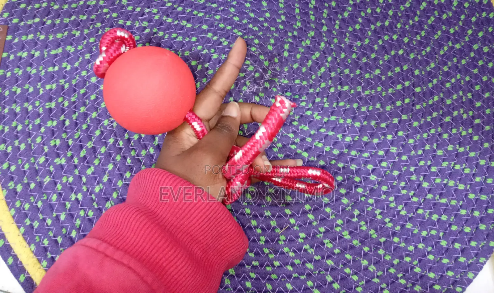 Dog Toy Ball With a Rope - Small