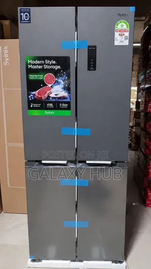 Syinix 421 Litres GLASS FOUR DOOR Refrigerator