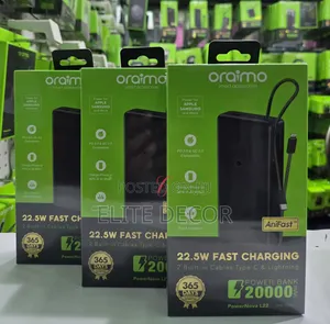 Oraimo PowerNova L22 22.5W Fast Charging 20000mAh Portable Power Bank
