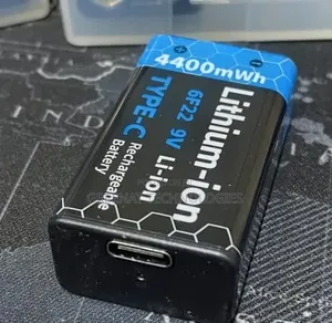 9V 4400mWh Lithium-Ion Rechargeable Battery 6F22 - Type-C Charging