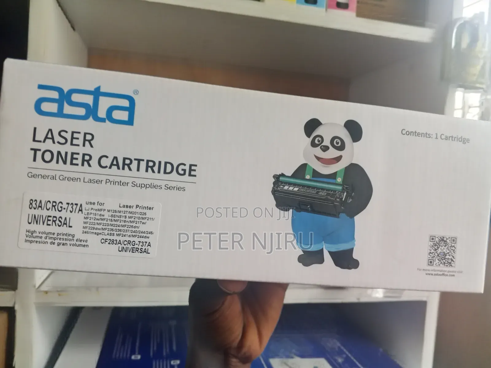 The ASTA CF283A (HP 83A) Compatible Black Laser Toner Cartridge