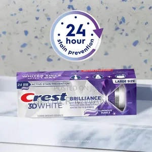 Crest 3D White Brilliance Luminous Purple Teeth Whitening Toothpaste