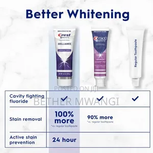 Crest 3D White Brilliance Luminous Purple Teeth Whitening Toothpaste