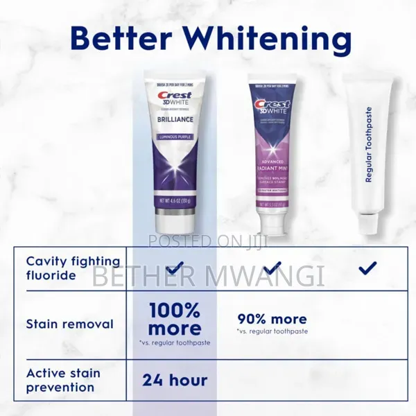 Crest 3D White Brilliance Luminous Purple Teeth Whitening Toothpaste