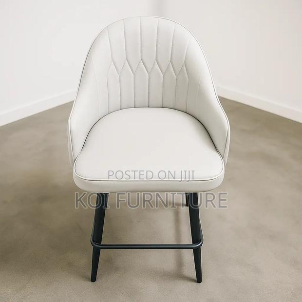 Barstool; Leather Recliner Swivel Barstools - thumbnail 4