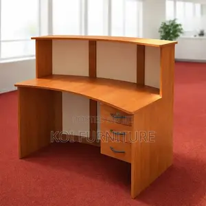 Reception Desk; 1.6 Meters Curved Front Office Reception Desk