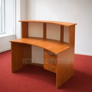 Reception Desk; 1.6 Meters Curved Front Office Reception Desk