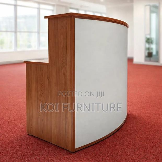Reception Desk; 1.6 Meters Curved Front Office Reception Desk - thumbnail 5