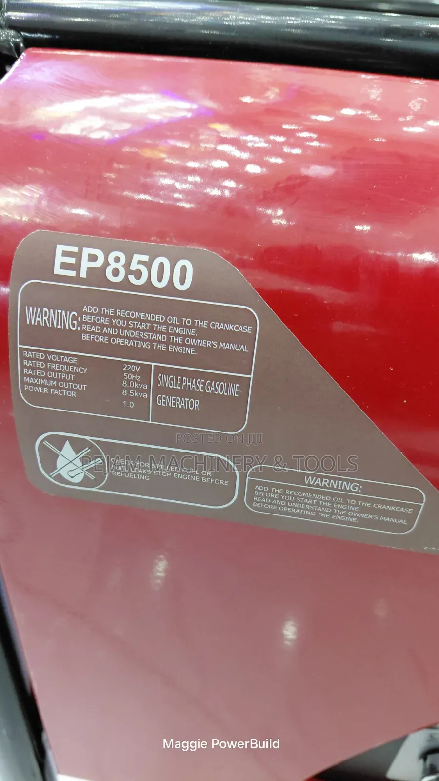 Honda EP8500 8kva/8kw Petrol Keystart Generator