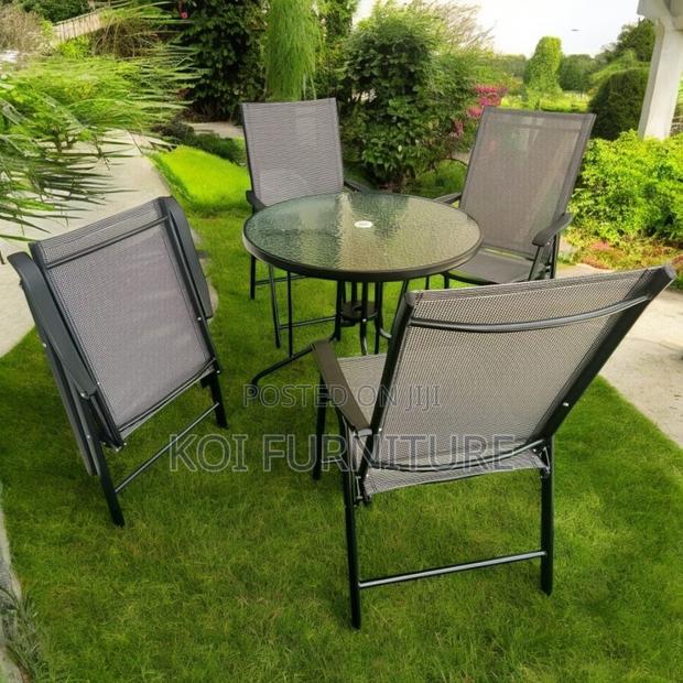 Dining Set; Four Seaters Home Balcony Outdoor Classical Set - thumbnail 4