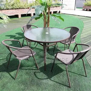 Dining Set; Four Seaters Home Balcony Outdoor Classical Set