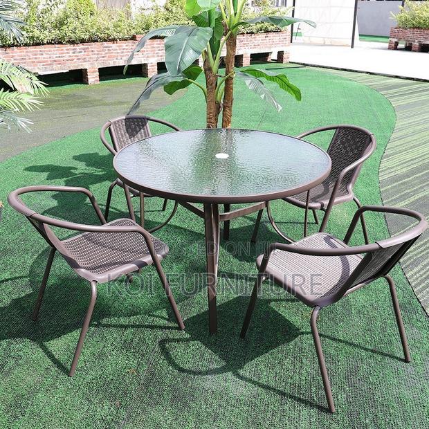 Dining Set; Four Seaters Home Balcony Outdoor Classical Set - thumbnail 5
