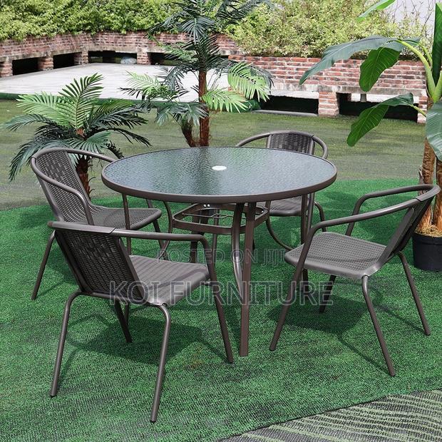 Dining Set; Four Seaters Home Balcony Outdoor Classical Set - thumbnail 6