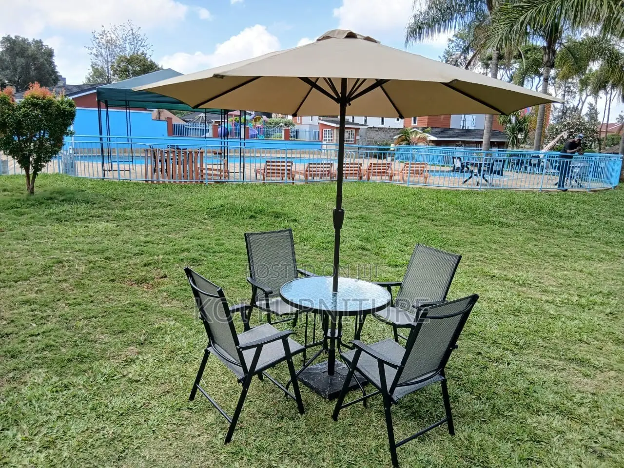 Dining Set; Four Seaters Home Balcony Outdoor Classical Set