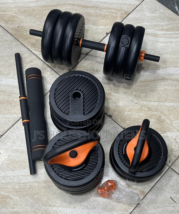 50KG 6 in 1 Dumbells With a Barbell and Kettlebells