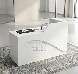 Office Reception Desk : White Reception 1.6m Office Front Desk