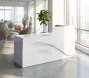 Office Reception Desk : White Reception 1.6m Office Front Desk