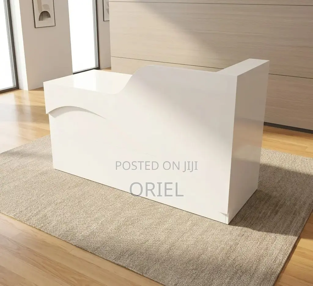 Office Reception Desk : White Reception 1.6m Office Front Desk