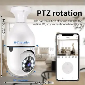 Full-Color Night Vision Bulb CCTV,2 Way Audio Talk