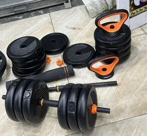 Euromax 50KG 6 in 1 With a Barbell and Kettlebells