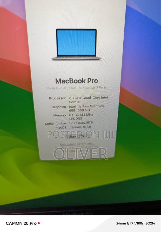 Laptop Apple MacBook Pro 2018 8GB Intel Core 5 SSD 256GB - thumbnail 2