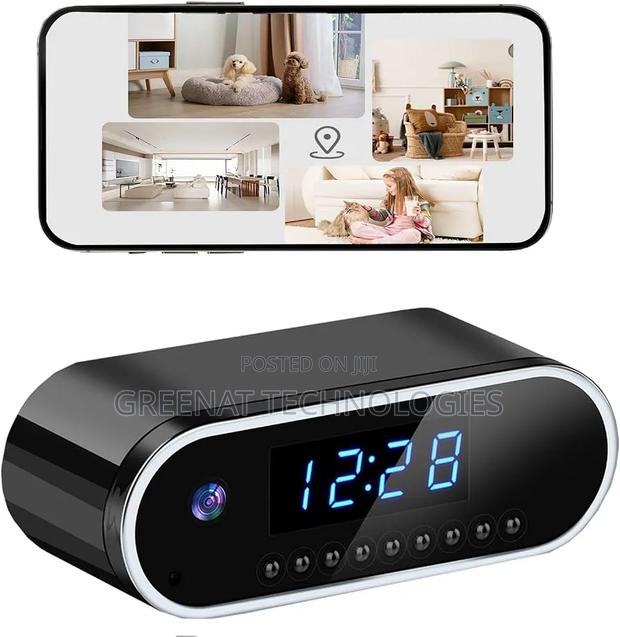 Digital WiFi Clock Camera – 1080p Hidden Surveillance - main view