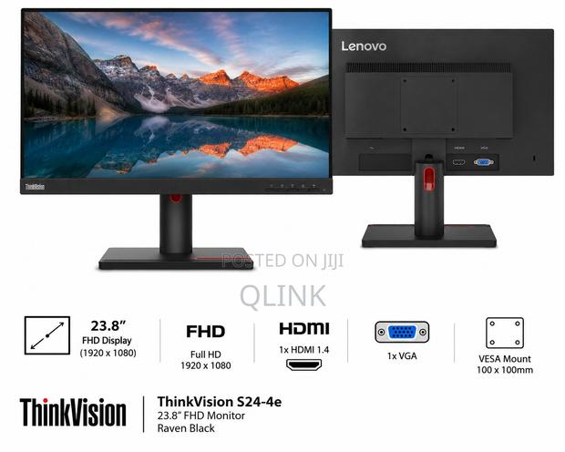 Lenovo ThinkVision S24-4e 23.8"" FHD Monitor